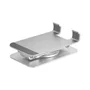 Mars Gaming Soporte Sobremesa Smartphone Giratorio Plata Aluminio Rotación 360º Ajuste 180º Plegable